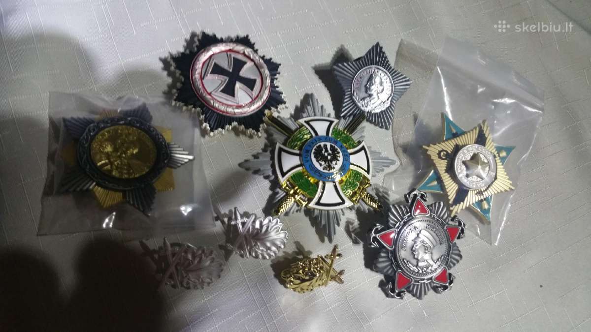 Parduodu Vokiečiu,rusų,ordinu ir medaliu,ženkliuk