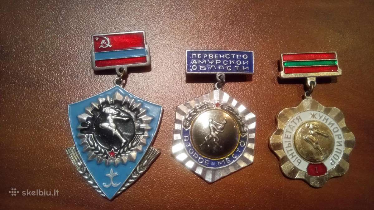 Sportiniai ženkliukai.