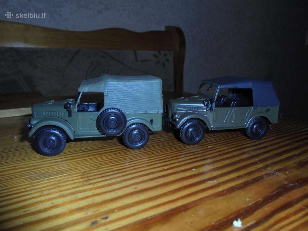 Kolekciniai modeliukai Uaz-452 ir Gaz-69 1/43 - nuotraukos Nr. 4