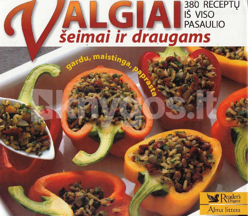 Receptų knyga "Valgiai šeimai ir draugams"