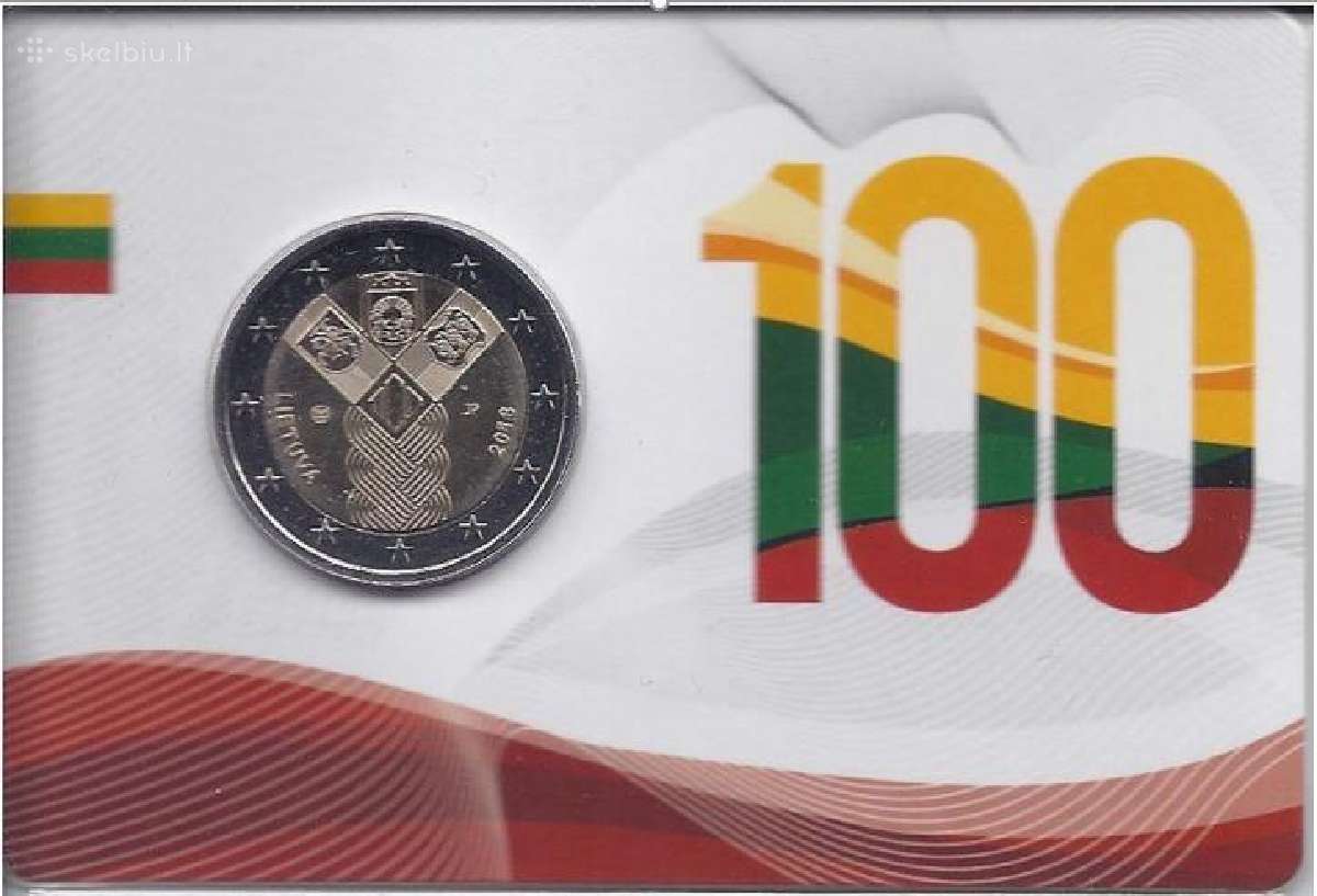 Pirkčiau 2€ lietuvišką Unc 100 monetą kortelėje