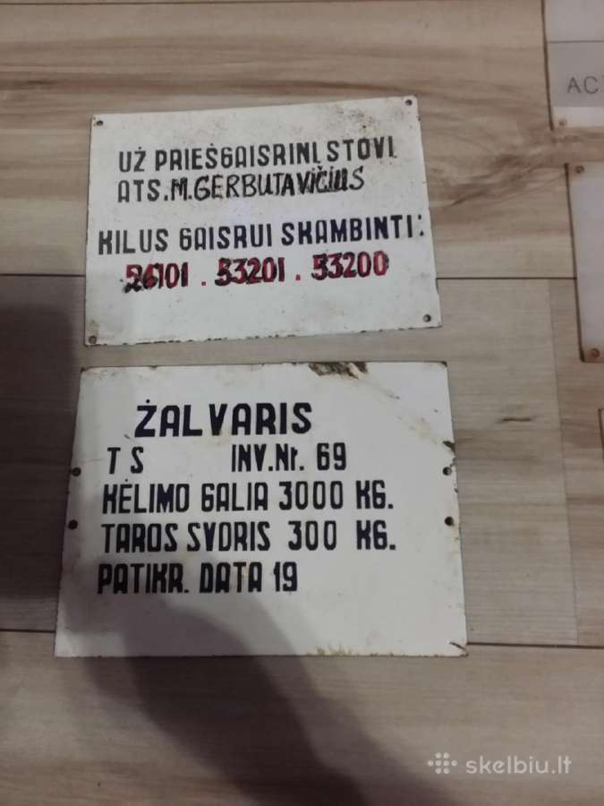 Tarybiniu laiku informacines lenteles ir numeriai - nuotraukos Nr. 3