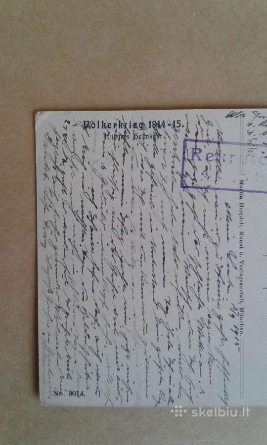 1-o pasaulinio k. atvirutės.+- nuo 1910 - nuotraukos Nr. 8