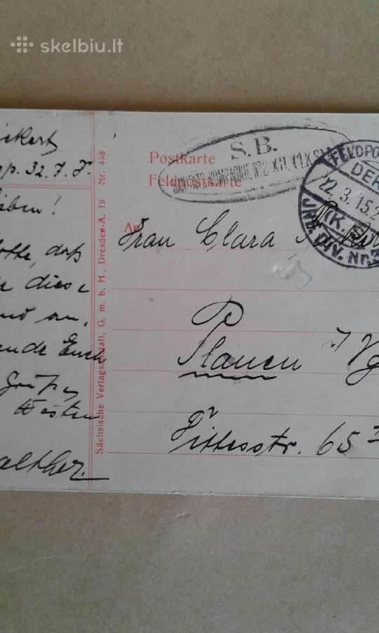 1-o pasaulinio k. atvirutės.+- nuo 1910 - nuotraukos Nr. 16