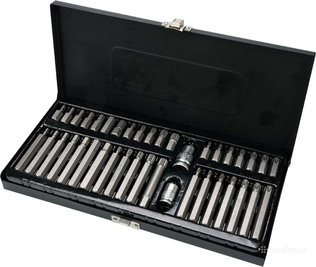 Antgalių rinkinys S2, torx, hex, spline 40 dalių | Skelbiu.lt Antgalių rinkinys S2, torx, hex, spline 40 dalių