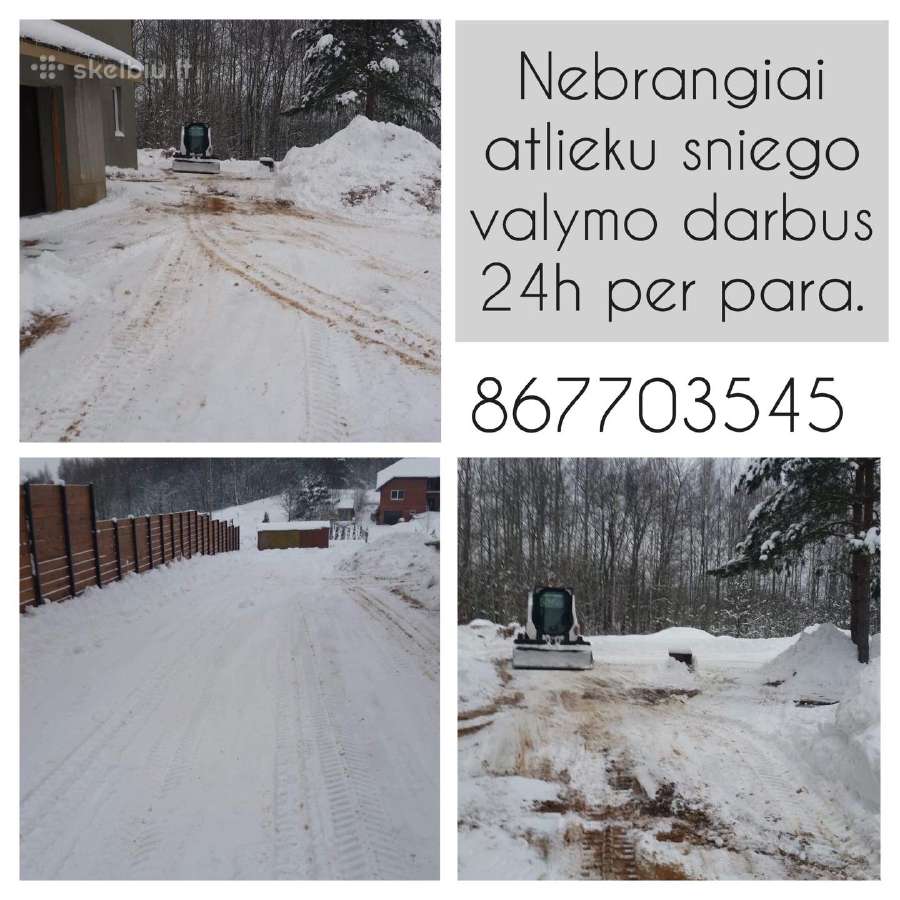 Bobcat ir mini ekskavatoriaus darbai - nuotraukos Nr. 16