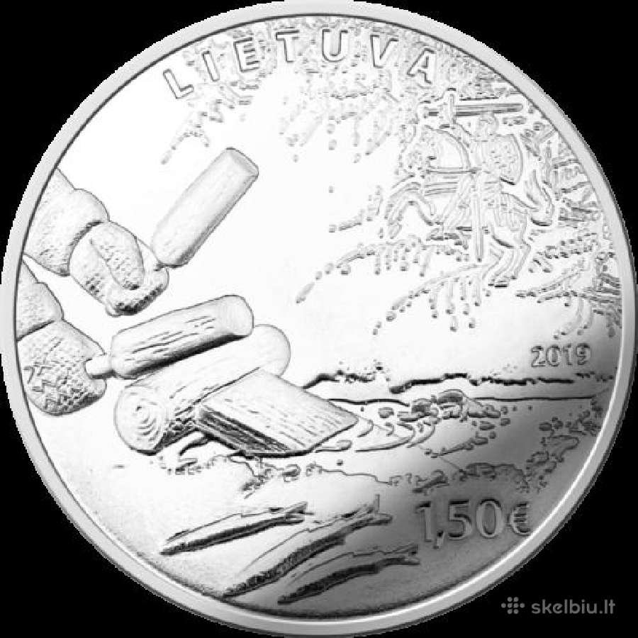 1,50 Eur moneta, skirta stintų žvejybai viliojant - nuotraukos Nr. 2