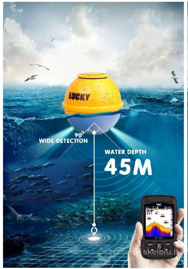 WiFi Echolotas naujas modelis Lucky Ff718lic-wla - nuotraukos Nr. 7
