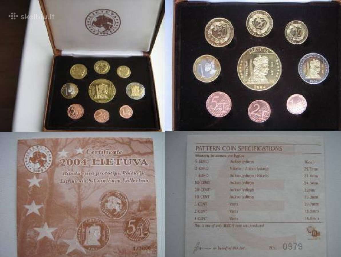 Pirksiu 2004 metu Lietuvos euru komplekta - nuotraukos Nr. 2