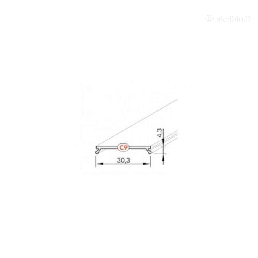 Priglaistomi profiliai LED juostoms Vario30-04 - nuotraukos Nr. 8