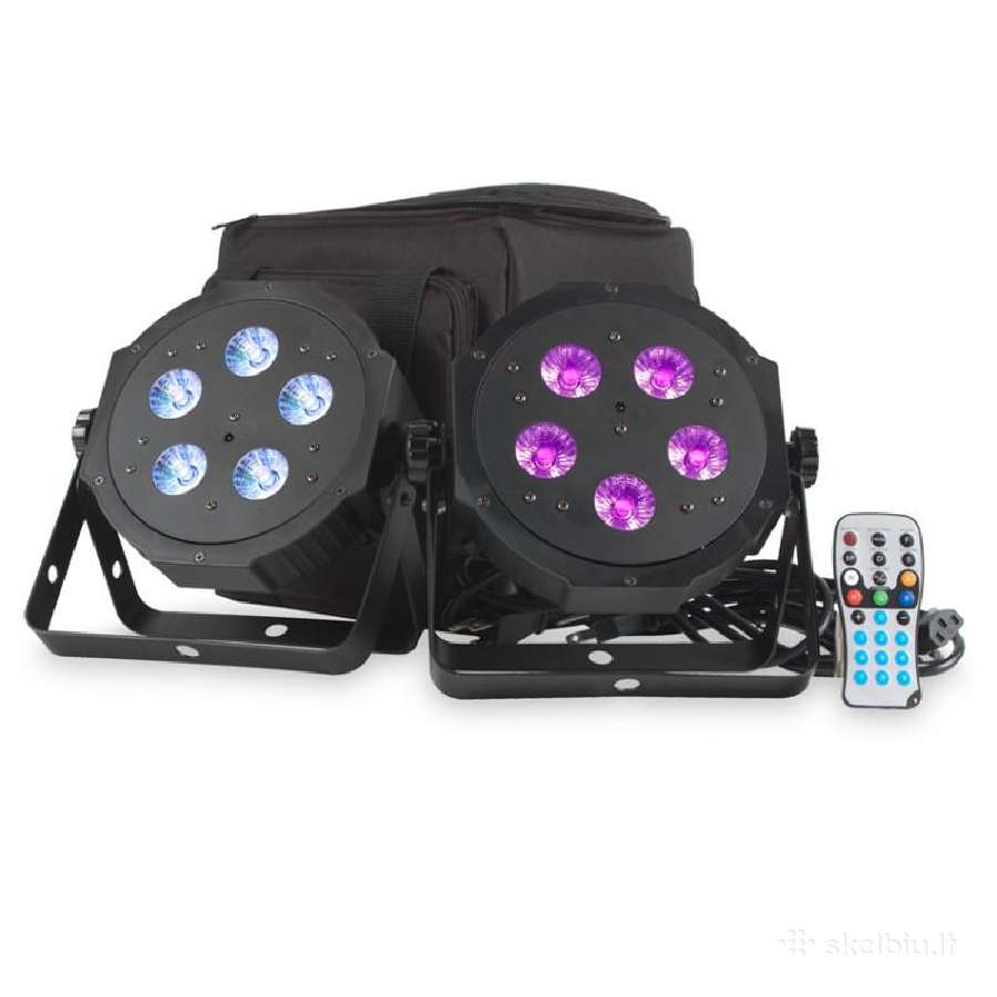 LED šviestuvų komplektas Adj Vpar Pak