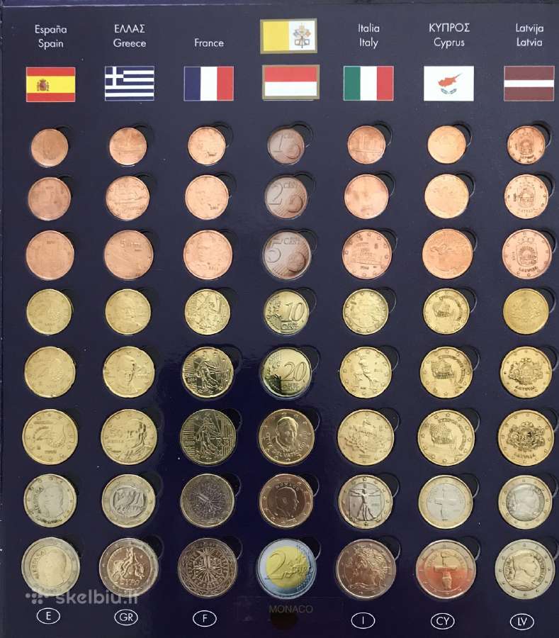 Euro monetu rinkinis - nuotraukos Nr. 2
