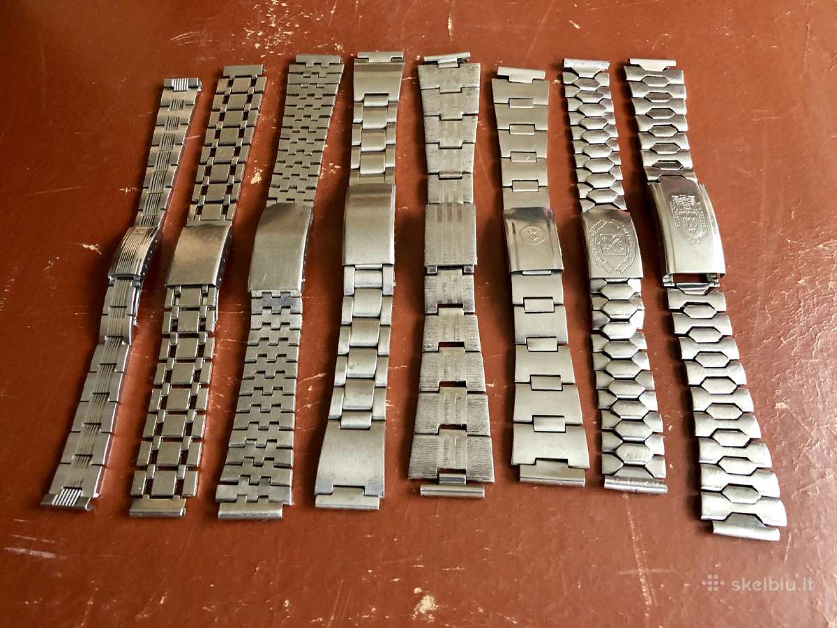 Senos rusiskos rankiniu laikrodziu apyrankes 18 mm - nuotraukos Nr. 12
