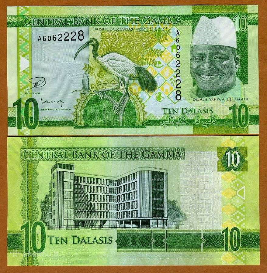 Gambija 10 Dalasis 2015m. Unc | Skelbiu.lt Gambija 10 Dalasis 2015m. Unc