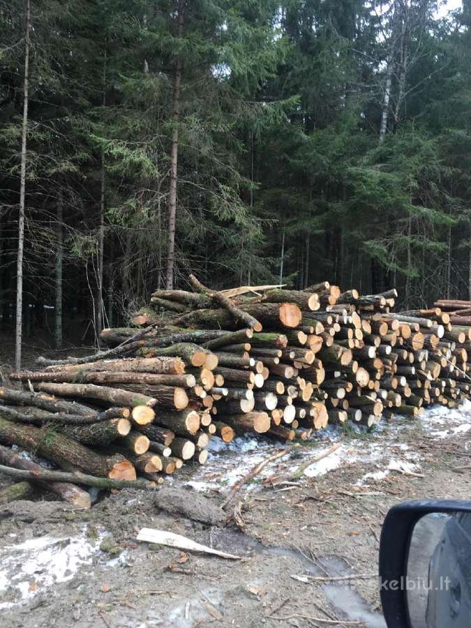 Malkos rąstais, kaladėmis, skaldytos. Įvairiais ki - nuotraukos Nr. 3