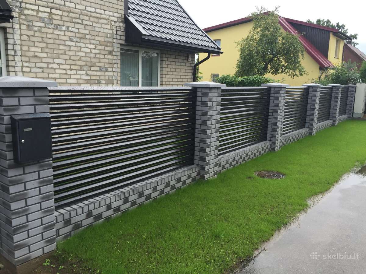 Betoninės tvoros, klinkerio imitacijos stulpai ! - nuotraukos Nr. 3