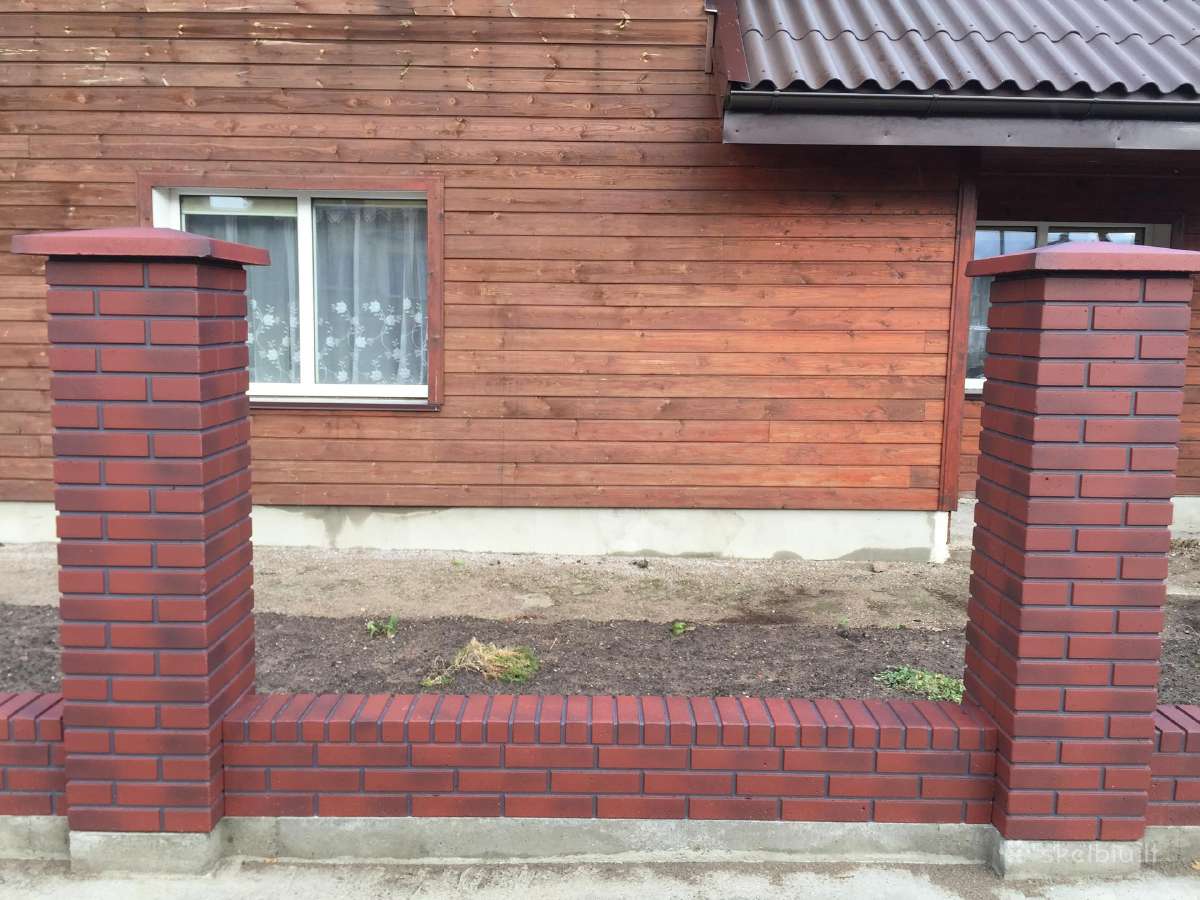 Betoninės tvoros, klinkerio imitacijos stulpai ! - nuotraukos Nr. 5