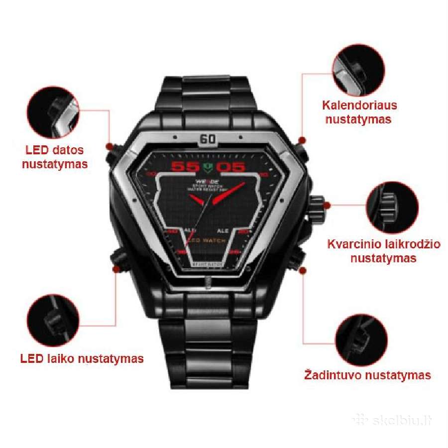 Laikrodis Weide Wh1102 - nuotraukos Nr. 5