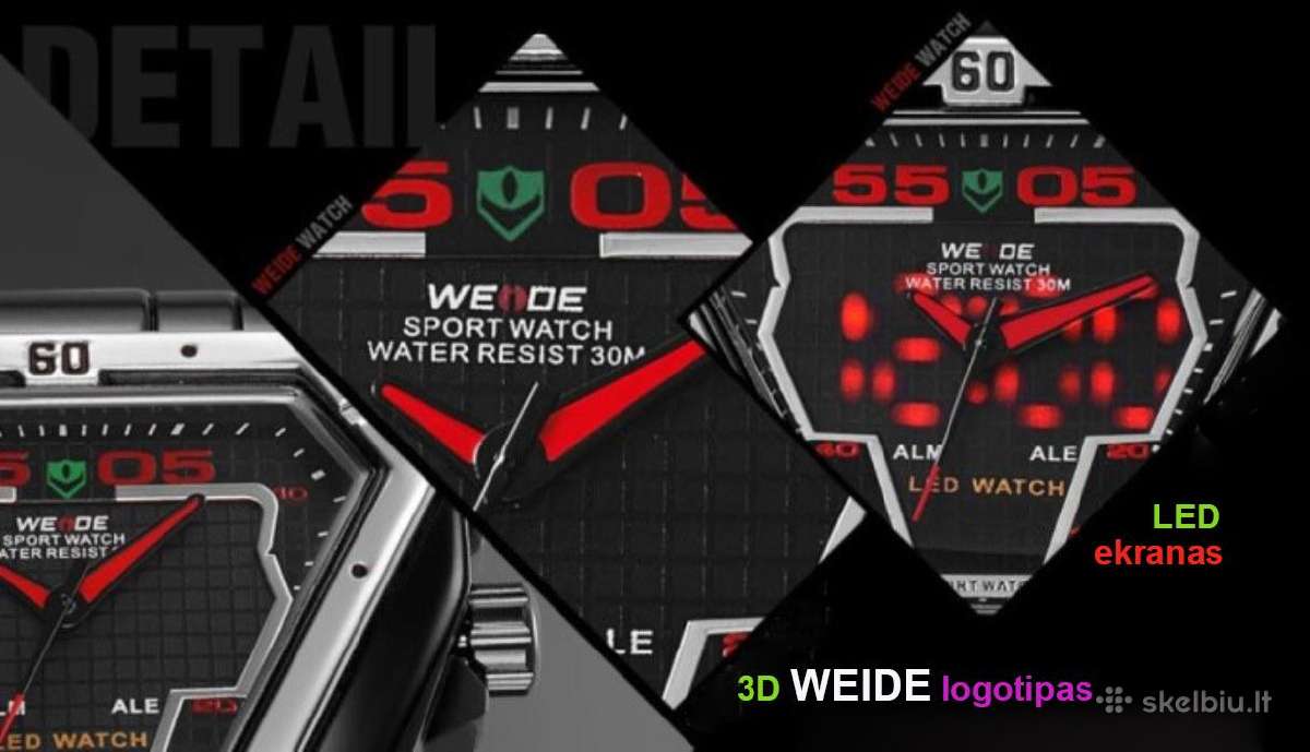 Laikrodis Weide Wh1102 - nuotraukos Nr. 7