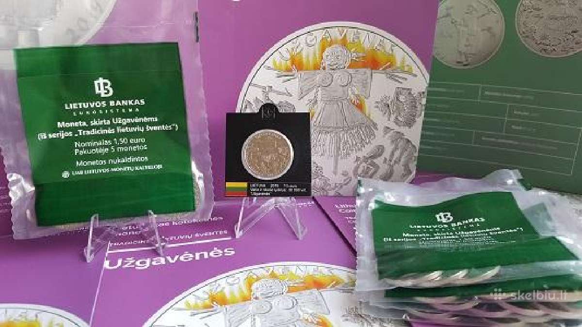 1,50 Euro monetos, skirtos Užgavėnėms