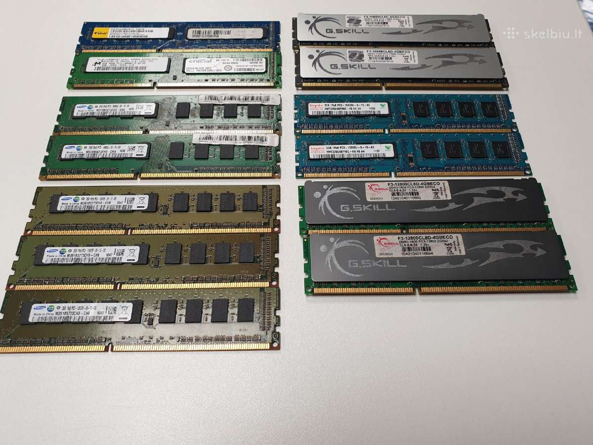 Operatyvioji atmintis RAM Ddr3 Ddr4 - Skelbiu.lt