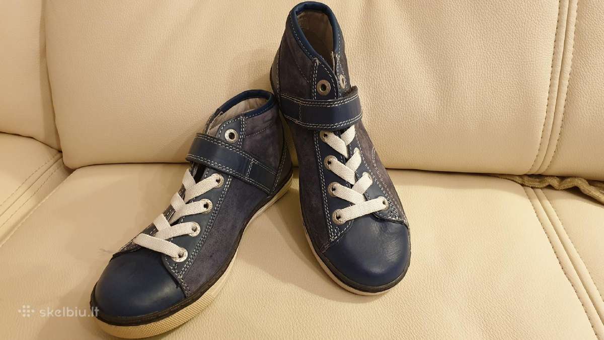 Odiniai laisvalaikio bateliai, mėlyni, 32 Eu