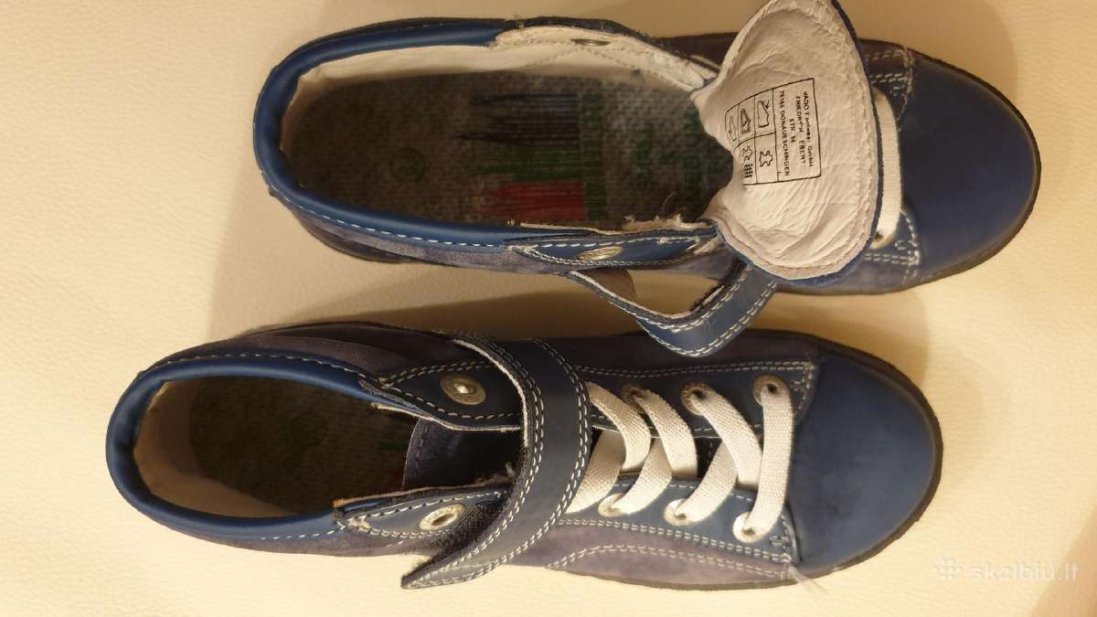 Odiniai laisvalaikio bateliai, mėlyni, 32 Eu - nuotraukos Nr. 4