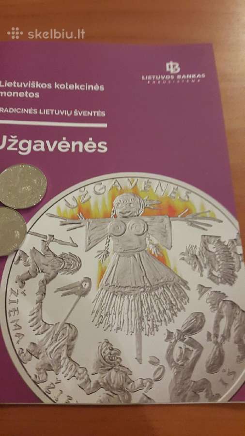 1,5 eur Užgavėnėms ir 5 eur sidabrinė - nuotraukos Nr. 2