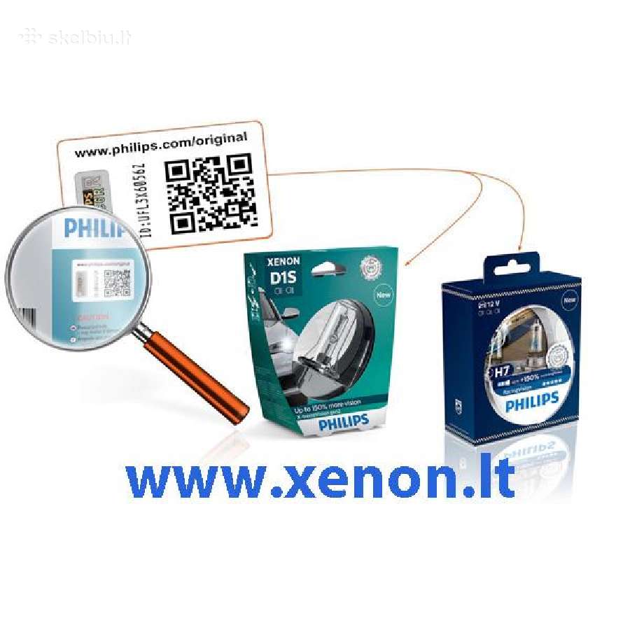 Xenon Osram D2s 27e , D1s 36e Philips LED legalios - nuotraukos Nr. 2