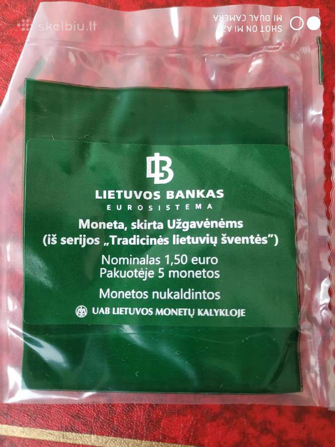 1,50 euro moneta 2019 Užgavėnės - nuotraukos Nr. 4