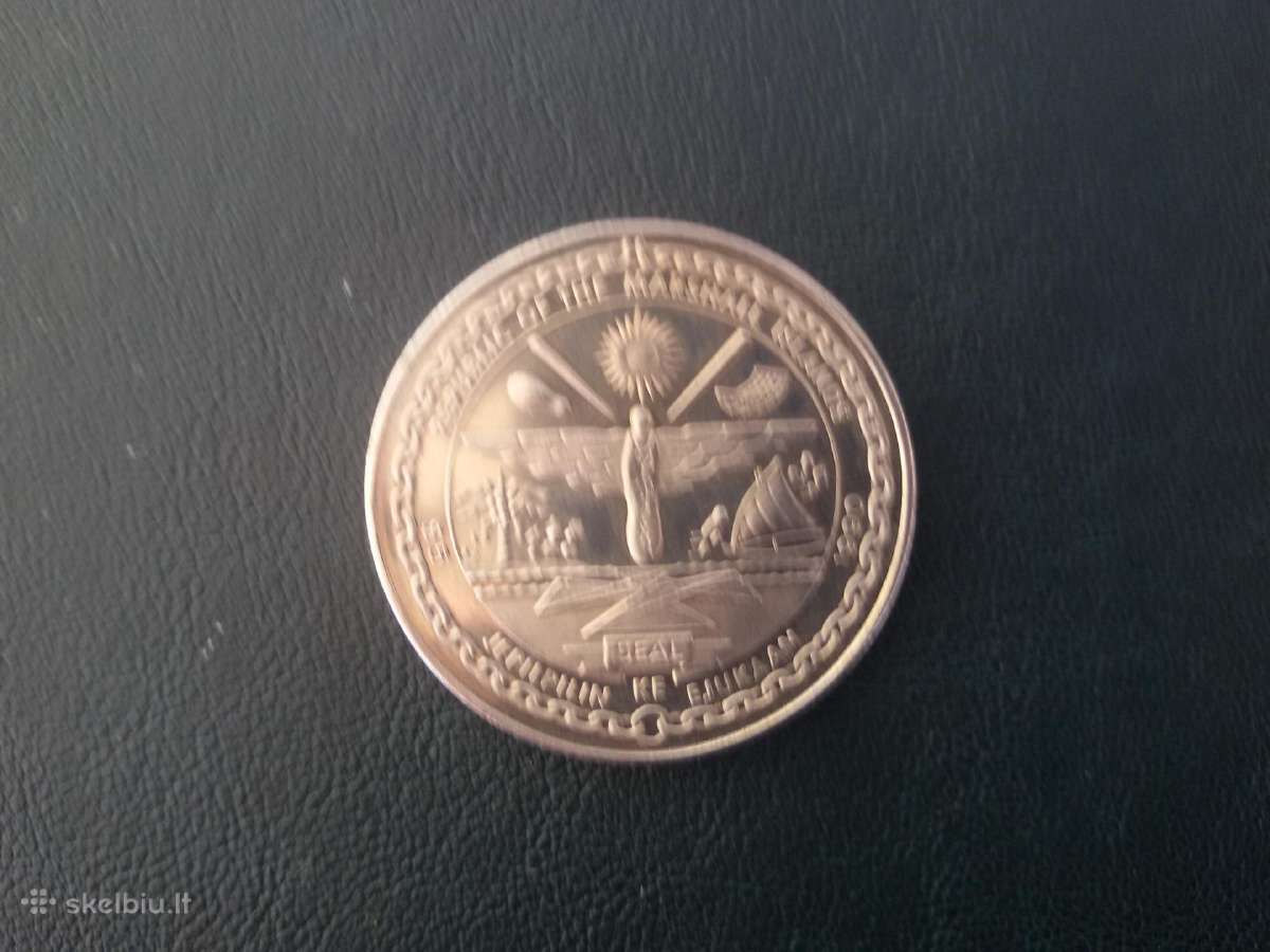Maršalo s. 1990m 5dollars Cu-ni Vokietijos suvien. - nuotraukos Nr. 2