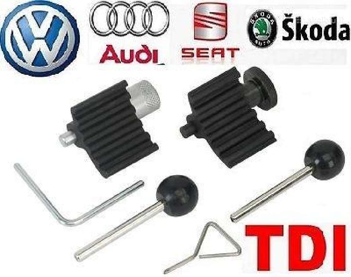 VW, Audi 1.9 ir 2.0 Tdi veleno fiksavimo įrankiai