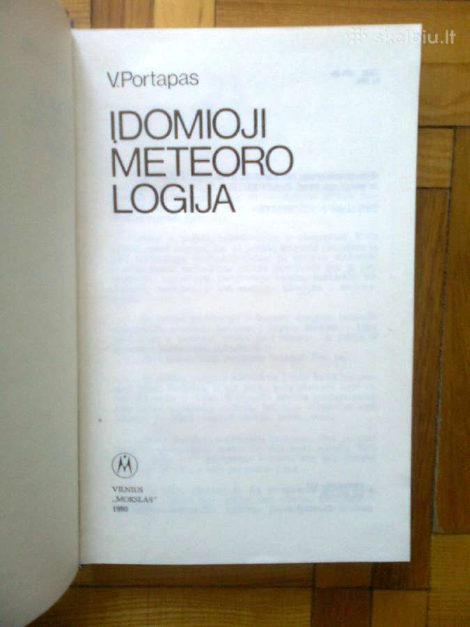 V. Portapas "Idomioji meteorologija" 1990 metai. - nuotraukos Nr. 2