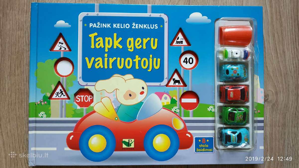 Knygutė vaikams "Tapk geru vairuotoju"
