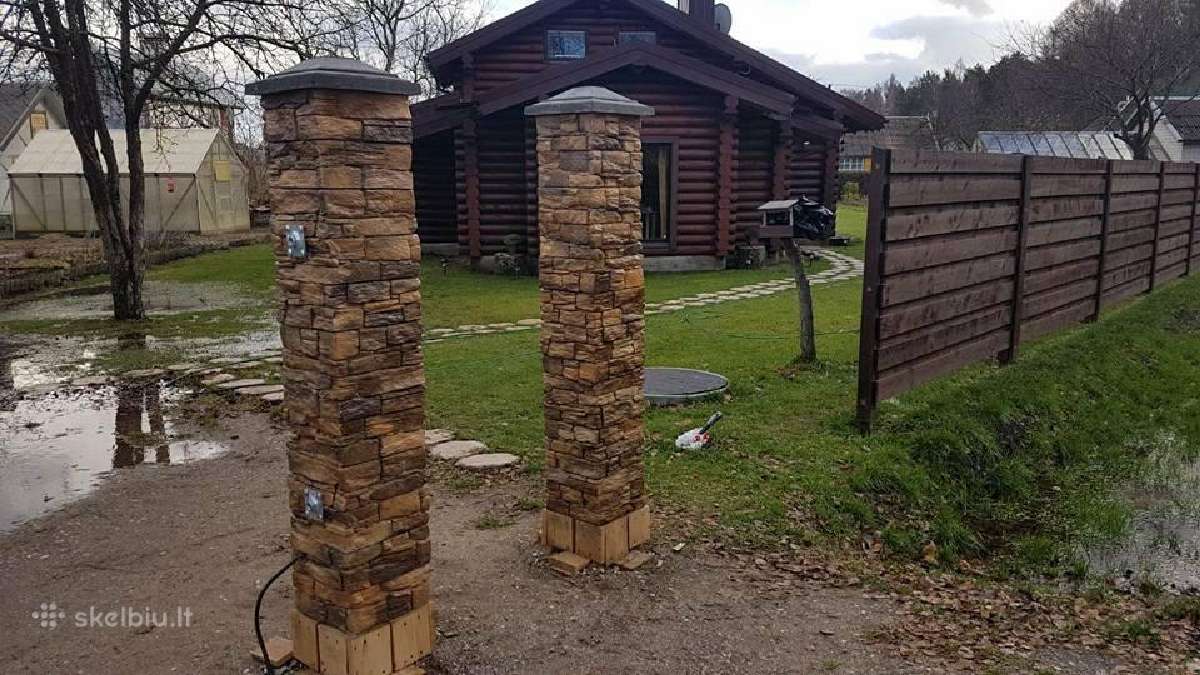 Dekoratyvinis akmuo, klinkeris, tvorų stulpai - nuotraukos Nr. 20
