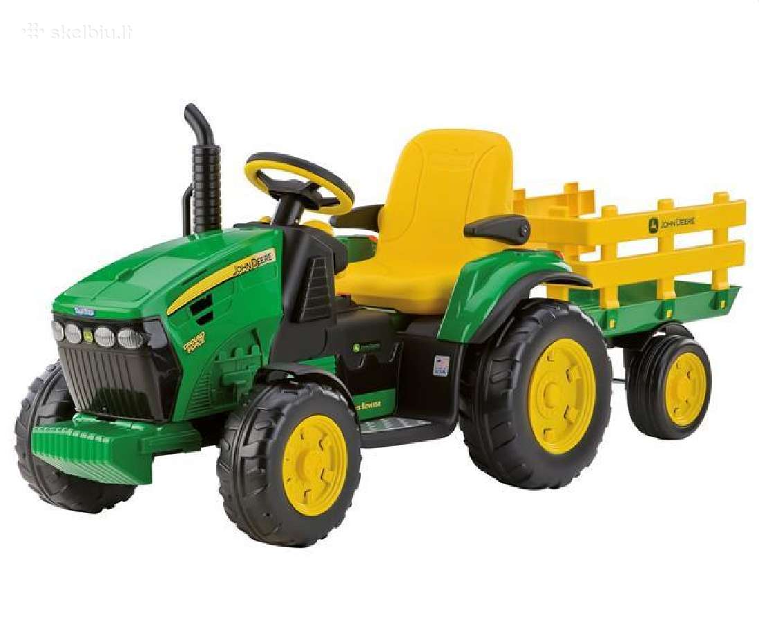 Traktoriukas John Deere Ground Force su priekaba