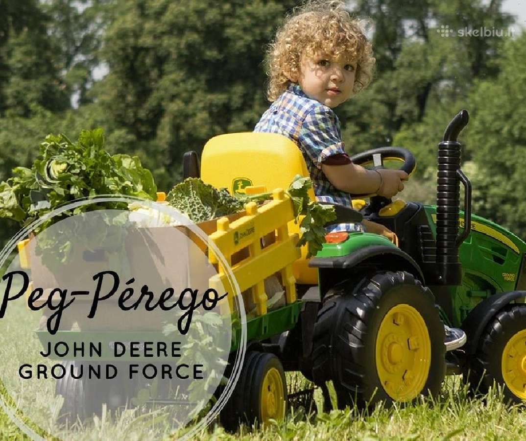 Traktoriukas John Deere Ground Force su priekaba - nuotraukos Nr. 3