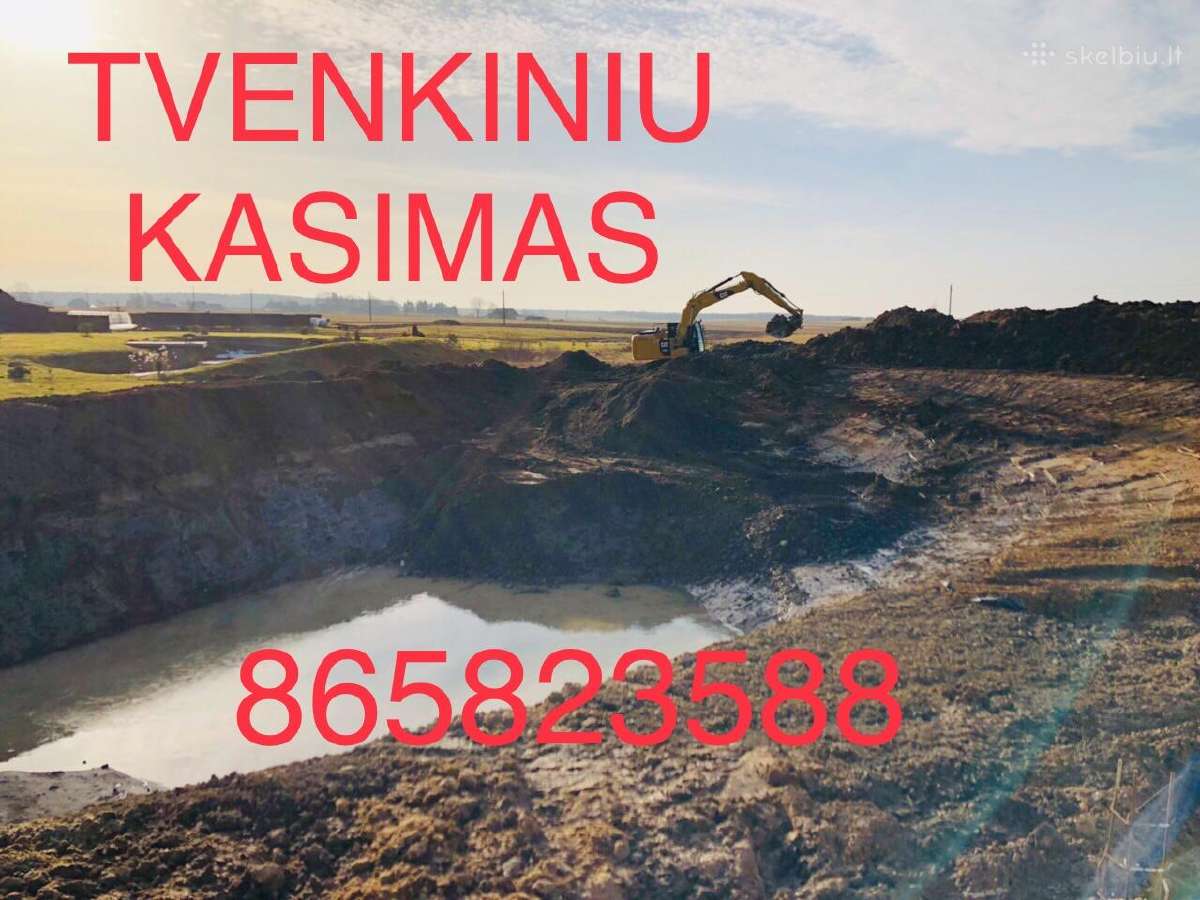 Tvenkinių, prūdų kasimas