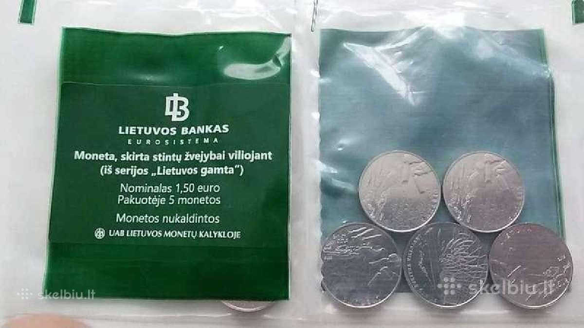 1,5 Eur progine moneta Stintu Zvejybai - nuotraukos Nr. 2