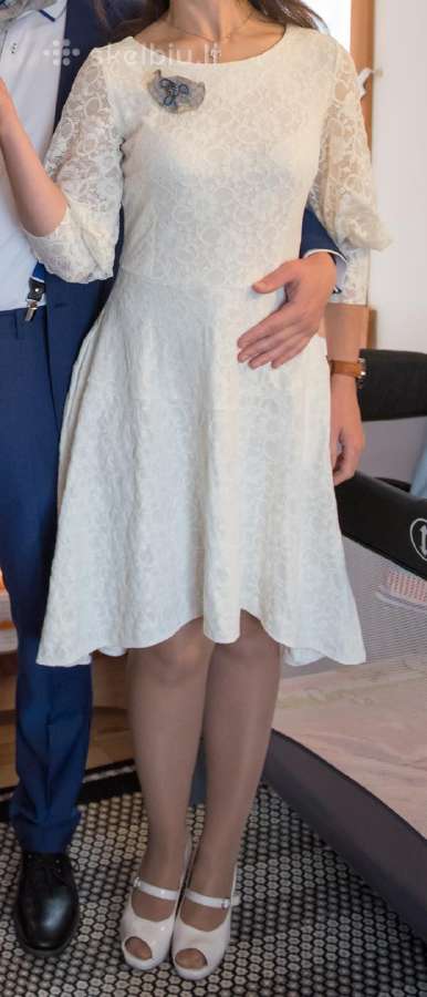 Balta madinga (38 dydžio) suknelė
