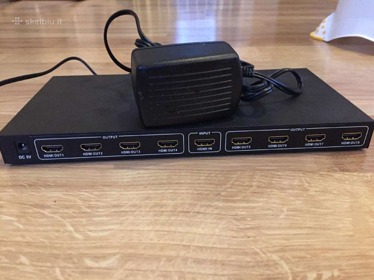 Hdmi splitteris 1x8 | Skelbiu.lt Hdmi splitteris 1x8