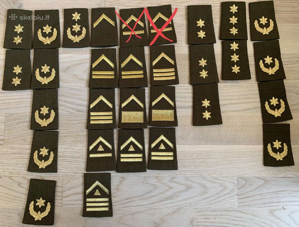 Lietuvos Kariuomenes Uniformos Laipsnių Movos