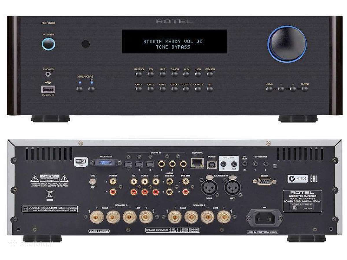Rotel Ra-1592 Mk2 Mk II 2x200w(8)tonų reguliavimas - nuotraukos Nr. 7