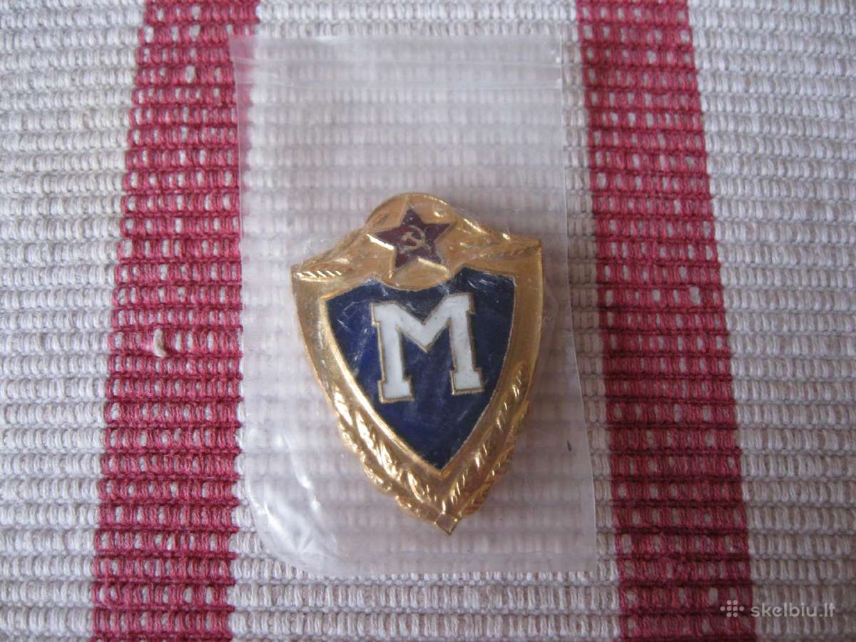 CCCP karinis zenklas M. Sunkaus Metalo. Naujas.