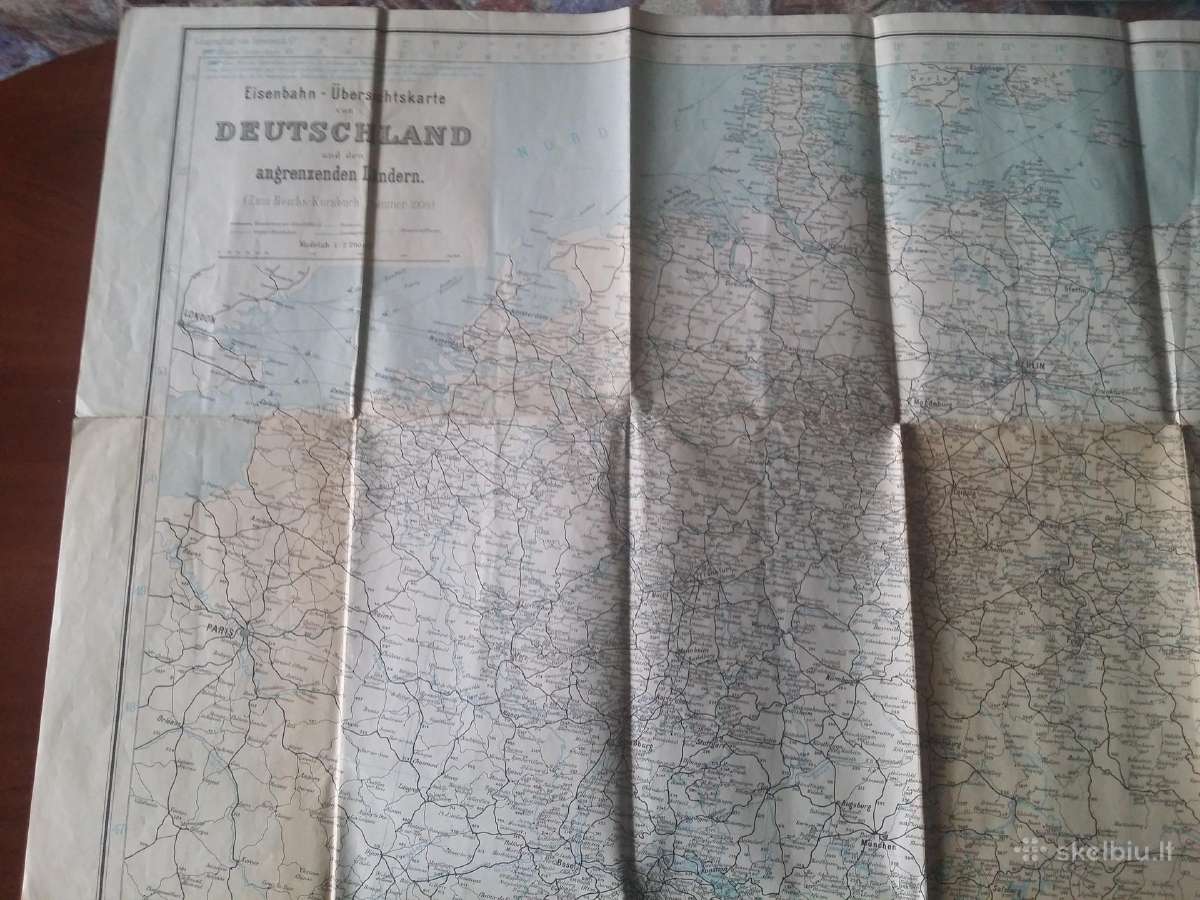 Žemėlapis Vokietijos, Europos ir pasaulio 1909 m - nuotraukos Nr. 15