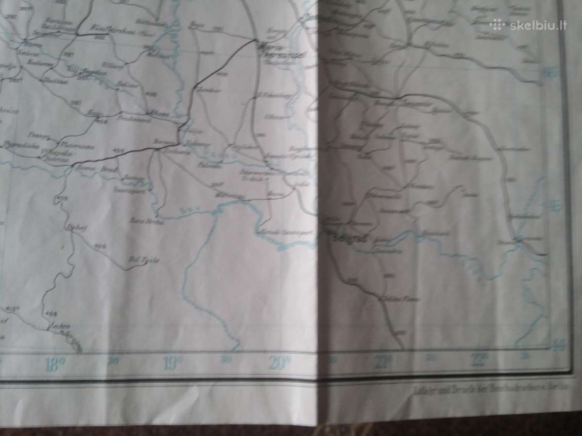 Žemėlapis Vokietijos, Europos ir pasaulio 1909 m - nuotraukos Nr. 20