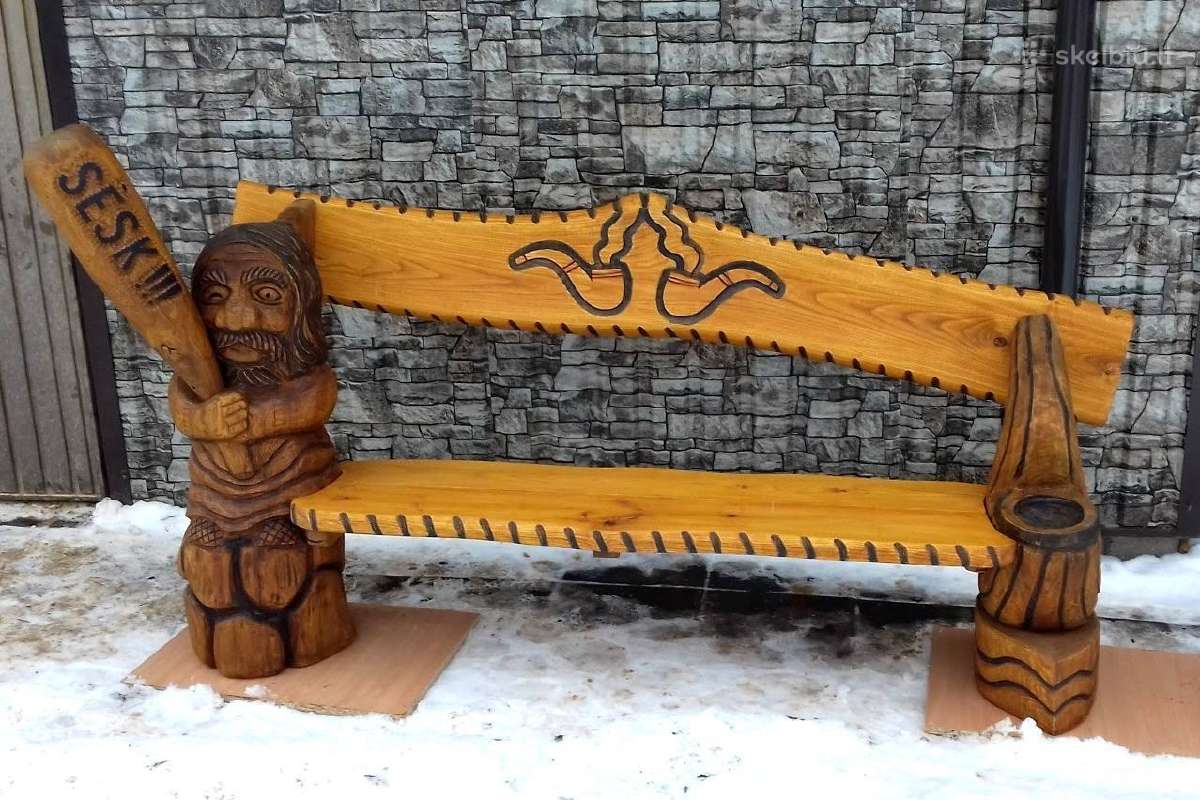 Drožiniai, lauko baldai, medžio skulptūros - nuotraukos Nr. 32