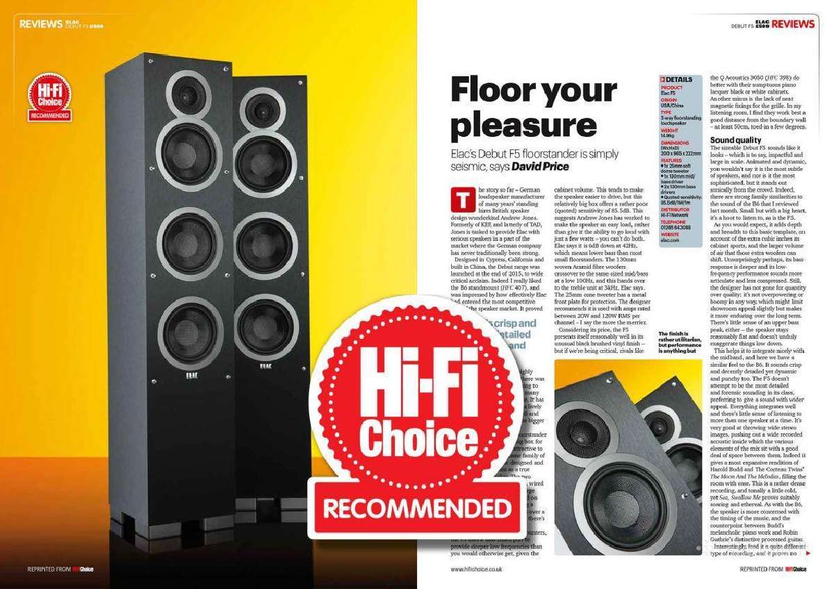 Elac Vela FS 408 High Gloss Black koloneles - nuotraukos Nr. 17