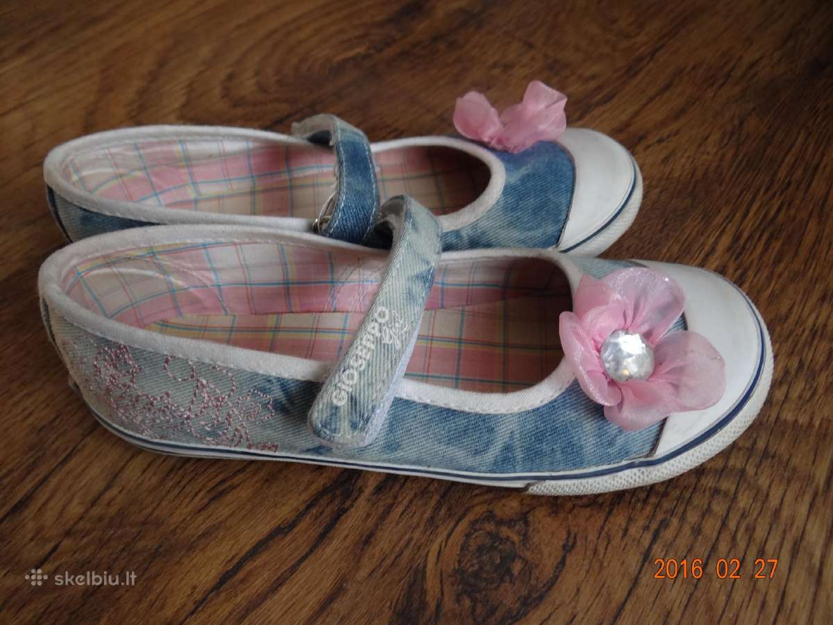 Gioseppo Peyote Girls Denim Blue & Pink Flower Ca - nuotraukos Nr. 2
