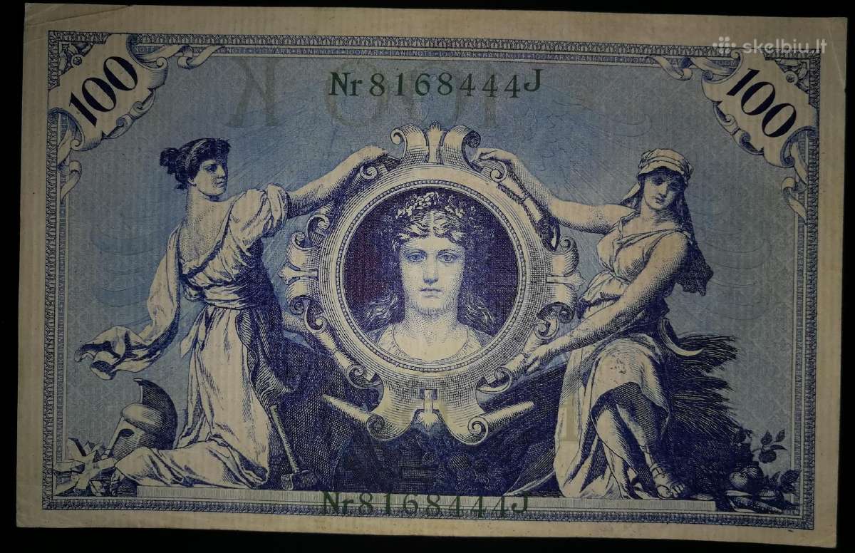 100 Vokietijos markių. 1908m.